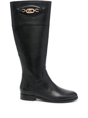Lauren Ralph Lauren Breana knee-high leather boots - Black