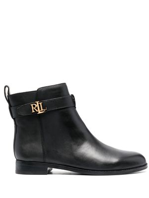 Lauren Ralph Lauren Briele leather ankle boots - Black