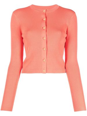 Lauren Ralph Lauren button-up rib-knit cardigan - Orange