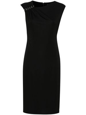 Lauren Ralph Lauren chain-link detail midi dress - Black
