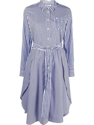 Lauren Ralph Lauren cotton striped shirt dress - Blue