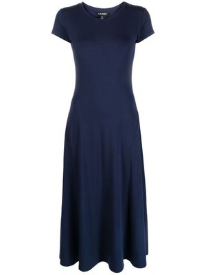 Lauren Ralph Lauren draped shift dress - Blue