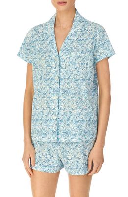 Lauren Ralph Lauren Floral Short Pajamas in Blue Fl