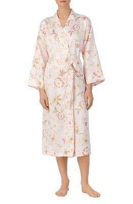 Lauren Ralph Lauren Floral Wrap Robe in Blush Floral