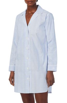 Lauren Ralph Lauren Glen Plaid Organic Cotton Sleepshirt in Navy Check