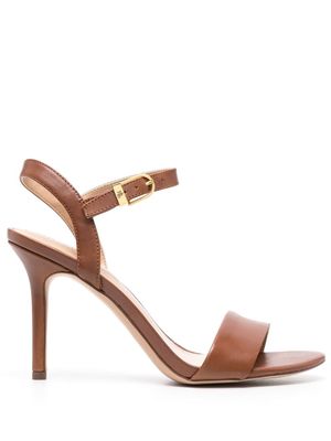 Lauren Ralph Lauren Gwen 95mm leather sandals - Brown
