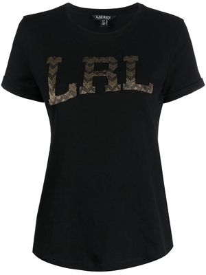 Lauren Ralph Lauren Hailly beaded-logoT-shirt - Black