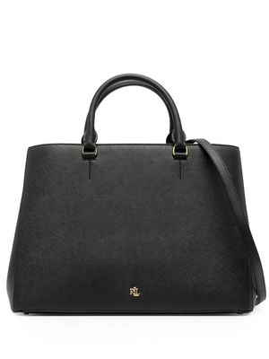 Lauren Ralph Lauren Hanna leather satchel bag - Black