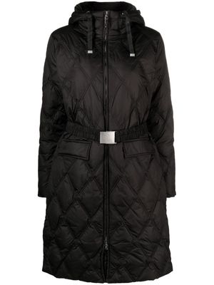 Lauren Ralph Lauren hooded belted quilted coat - Black