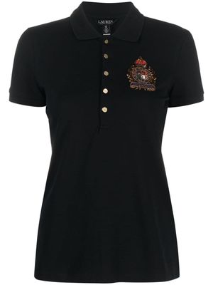 Lauren Ralph Lauren Kiewick logo-embroidered polo shirt - Black