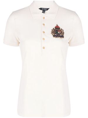 Lauren Ralph Lauren Kiewick logo-embroidered polo shirt - Neutrals