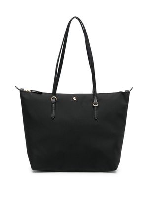 Lauren Ralph Lauren logo zipped tote - Black
