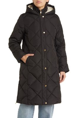 Lauren Ralph Lauren Longline Puffer Coat with Removable Vest in Black