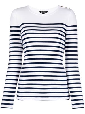 Lauren Ralph Lauren Muliati stripe-print T-shirt - White