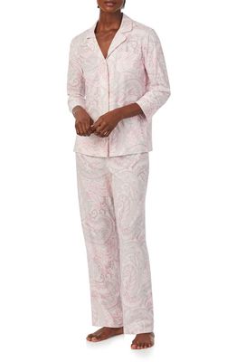 Lauren Ralph Lauren Paisley Pajamas in Blush Print
