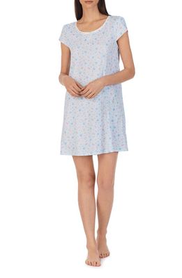 Lauren Ralph Lauren Print Cotton Blend Nightgown in Blu/Flor