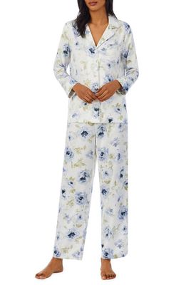 Lauren Ralph Lauren Print Pajamas in Blue Flower