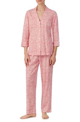 Lauren Ralph Lauren Print Pajamas in Pink Paisley