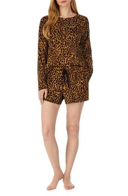 Lauren Ralph Lauren Print Short Knit Pajamas in Leopard
