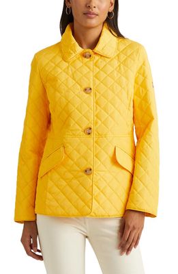 Lauren Ralph Lauren Quilted Jacket in Yellow Tulip