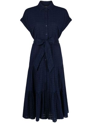 Lauren Ralph Lauren short-sleeve shirt dress - Blue
