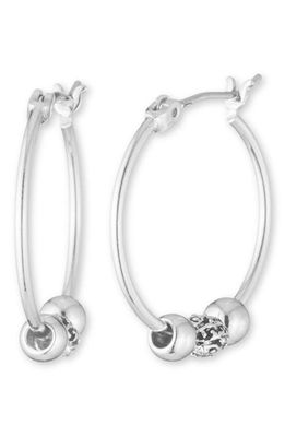 Lauren Ralph Lauren Slider Hoop Earrings in Silver