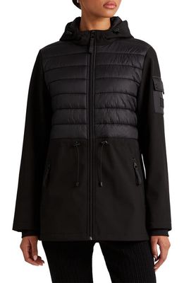 Lauren Ralph Lauren Soft Shell Hybrid Jacket in Black
