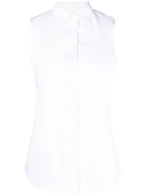 Lauren Ralph Lauren stretch-cotton sleeveless shirt - White