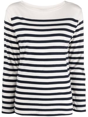 Lauren Ralph Lauren stripe-print jumper - White