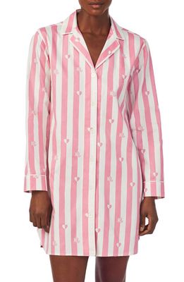 Lauren Ralph Lauren Stripe Sleepshirt in Pink Print