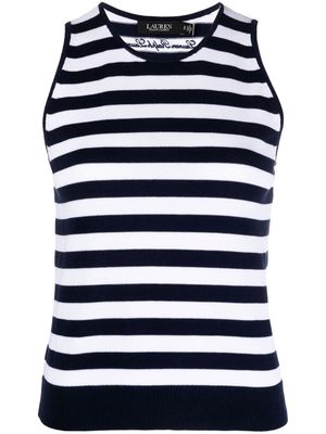 Lauren Ralph Lauren striped sleeveless jumper - Blue