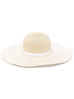 Lauren Ralph Lauren striped sun hat - Neutrals