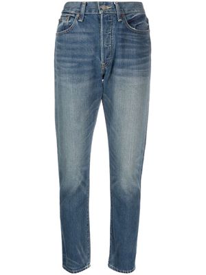 Lauren Ralph Lauren whiskering-effect high-rise skinny jeans - Blue