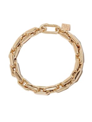 Lauren Rubinski 14kt yellow gold diamond chain-link bracelet