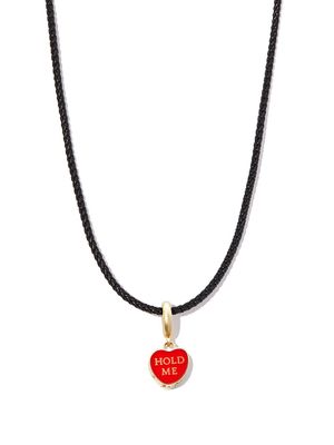 Lauren Rubinski 14kt yellow gold Hold Me charm necklace