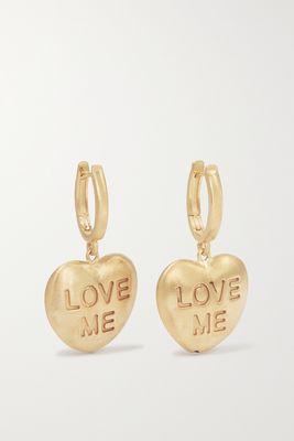 Lauren Rubinski - Love Me 14-karat Gold Earrings - one size