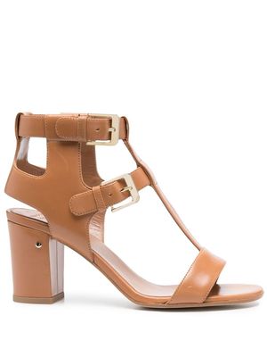 Laurence Dacade 850mm heeled T-bar sandals - Brown