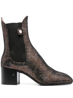 Laurence Dacade Angie 60mm iridescent ankle boots - Brown