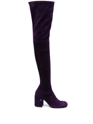 Laurence Dacade Isidor 75mm suede thigh-boots - Purple