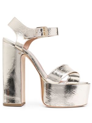 Laurence Dacade Rosella metallic platform sandals - Gold