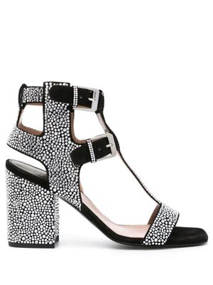 Laurence Dacade Sandra 90mm crystal-embellished sandals - Black