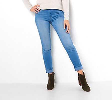 Laurie Felt Petite Silky Denim Easy Skinny Pull-On Jeans