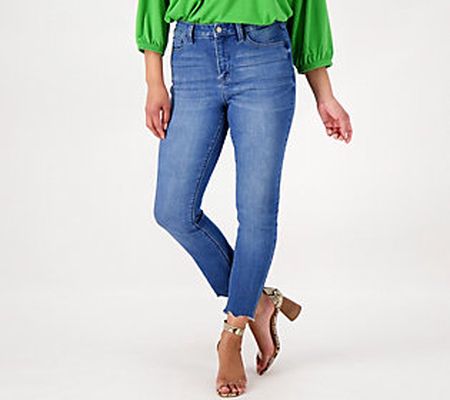 Laurie Felt Regular Daisy Denim Crop Easy Skinny Jeans