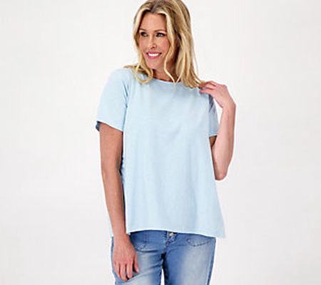 Laurie Felt Slub Box Pleat Tee