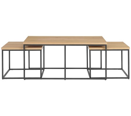 Lavish Home 3-Piece Coffee Table Set Modern Nes ing Tables