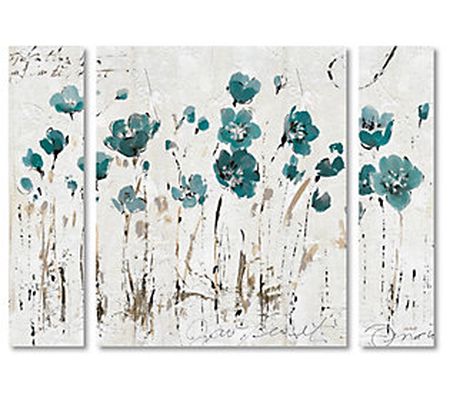 Lavish Home Lisa Audit Abstract Balance VI Blue 3-Piece Print