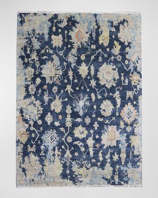 Lawrence Midnight Hand-Knotted Rug, 10' x 14'