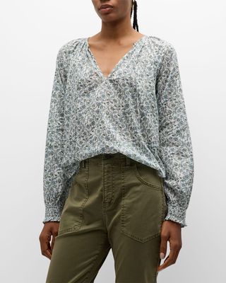 Layana Floral Long-Sleeve Top