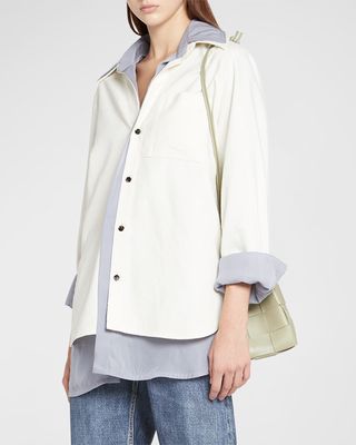Layered Button-Front Cotton Shirt