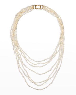 Layered Multi-Strand Freshwater Pearl Necklace